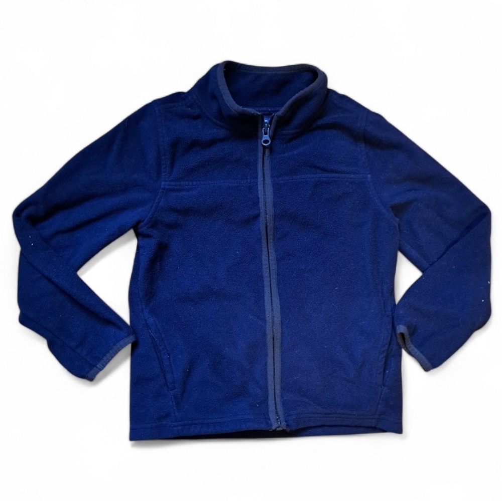 3/35$ OshKosh B'gosh Navy Blue Fleece Jacket | Kids Size 6 | Full Zip